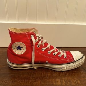 Red mens Chuck Taylors - Size 10.5 Retail Price - $65 Selling For - $35